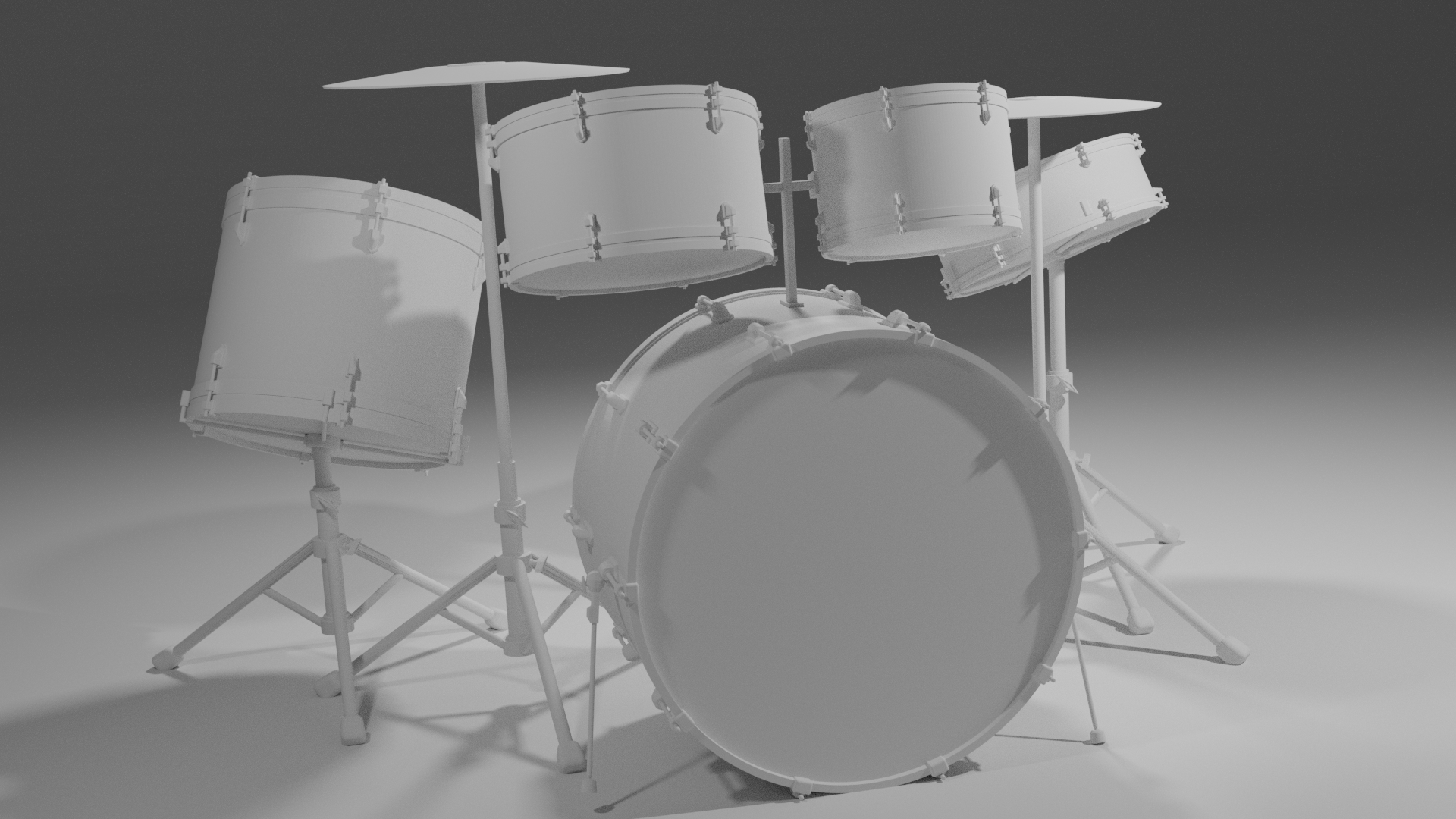 Free STL file Scaled model of Drum Set・Template to download and 3D ...